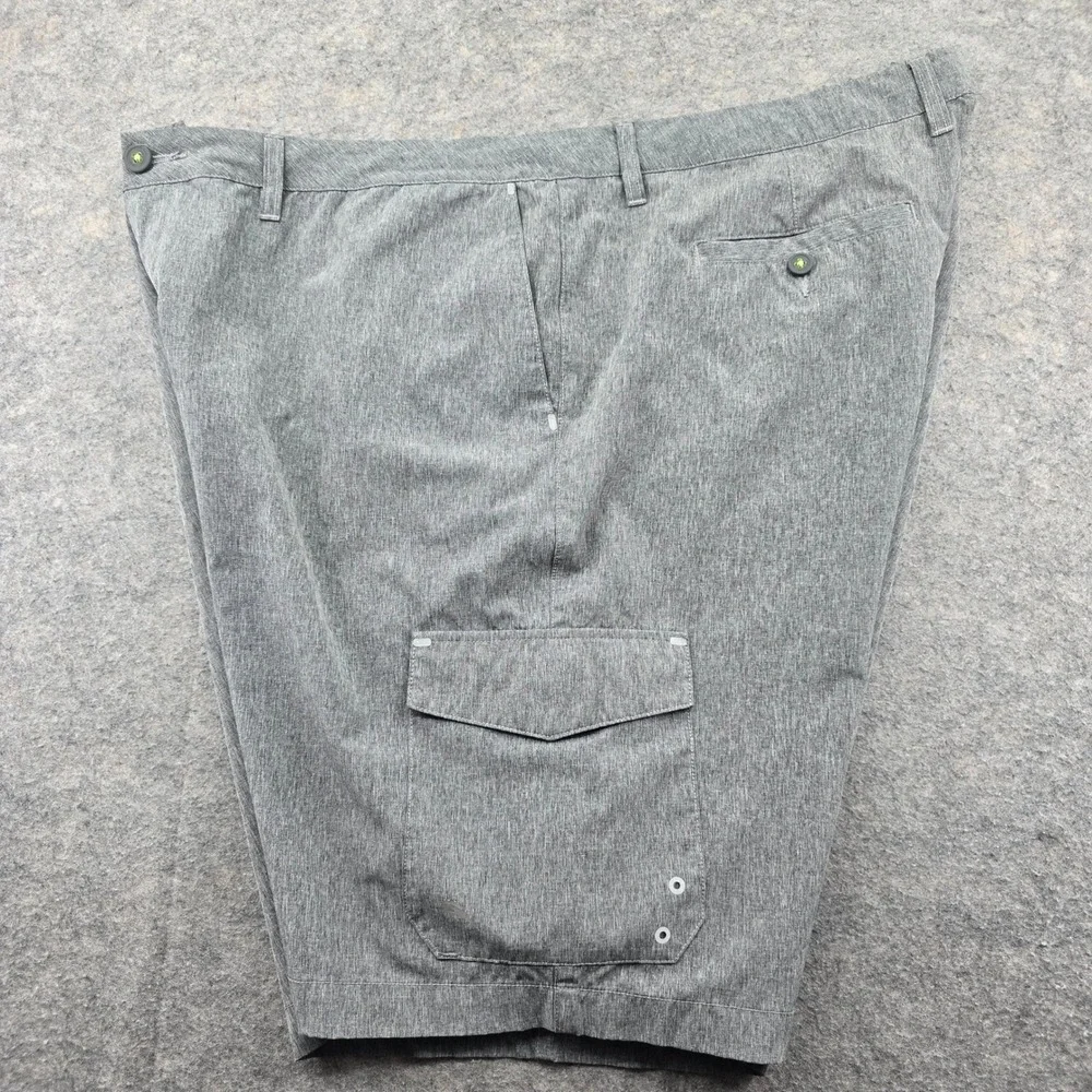Tommy Bahama Island Active Mens 42 Grey Cargo Performance Outdoor Shorts Heather